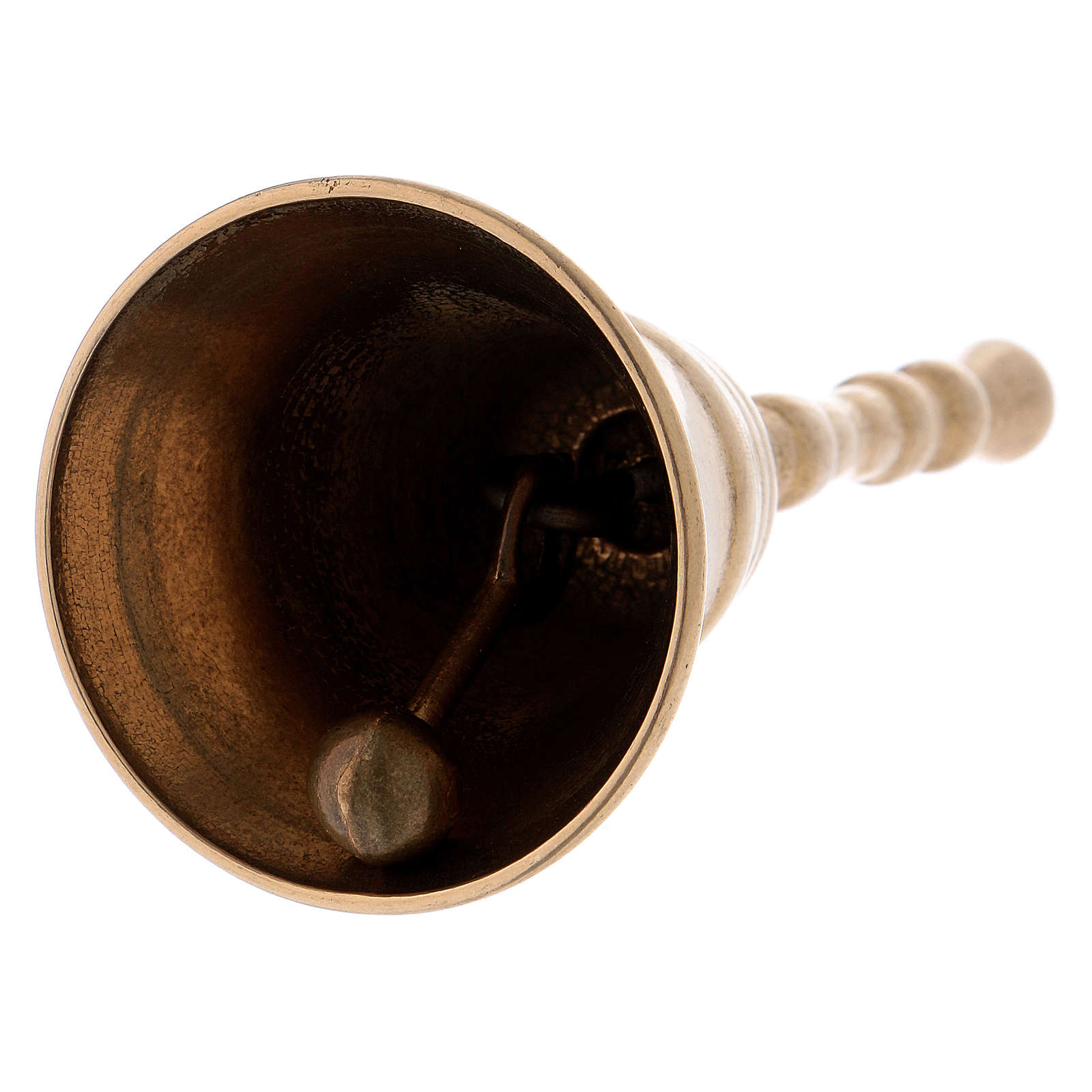 Campanello Da Tavolo In Ottone Arterameferro - Dama '700, Alto 10 Cm - Fatto A Mano In Italia
