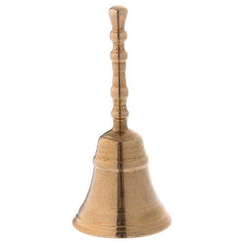 Classic altar bell in gold plated polished brass 4 3/4 in 1
