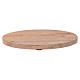 Piatto portacandela legno 13.5x10 cm s1