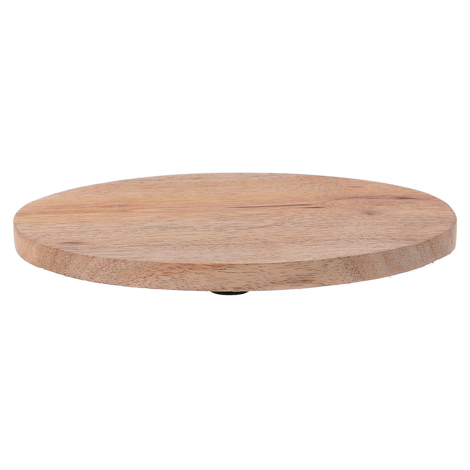 Wood candle holder plate 5x4 in online sales on