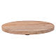 Wood candle holder plate 5x4 in s1