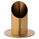 Candle holder in gold-plated brass with 4cm case s1