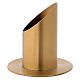 Candle holder in gold-plated brass with 4cm case s2