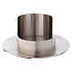 Candle holder in silver-plated brass 9x5 cm s1