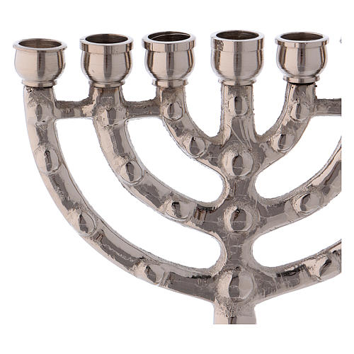 Menorah Jerusalem in brass 11 cm 2