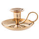 Gold plated brass candlestick with socket 0.8 in s1