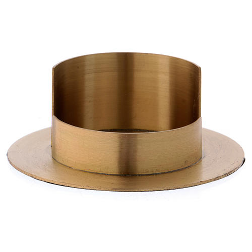 Candelero latón dorado diám. 6 cm 1