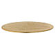 Oval candleholder plate in gold-plated aluminium 17x12 cm s1