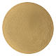 Round candleholder plate in golden brass 10 cm s2