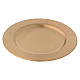 Round candleholder plate in gold-plated brass diam. 14 cm s1