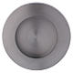 Round candle golder in matt silver-plated aluminium for 6cm candles s2