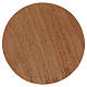 Piatto portacandele tondo in legno mango scuro 12 cm s1