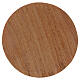 Prato porta-vela redondo em madeira mangueira escura 12 cm s1