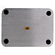 Plato portavela aluminio rectangular 13,5x10 cm s2