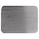 Rectangular aluminium candle holder plate 5 1/4x4 in s1