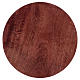 Piatto portacandele tondo legno 14 cm s1
