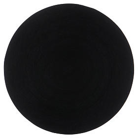 Kerzenteller schwarzen Aluminium rund 14cm