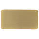 Rectangular candle holder plate in gold-plated aluminium 30x16 s1