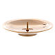 Candle holder in glossy gold-plated brass with jag 8 cm s1