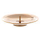Polished gold plated brass candlestick with spike 3 in s1