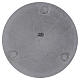 Bougeoir diamètre 14 cm aluminium argenté rond s3