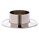 Candle holder in nickel-plated aluminium with glossy inside 5 cm s2