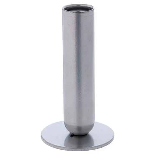 Rohr-Kerzenhalter silbrigen Eisen 12cm 1