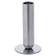 Silver-colored iron candlestick h 4 3/4 in s1