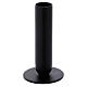 Tube-shaped candle holder in black iron 12 cm s1