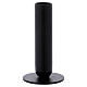 Tube-shaped candle holder in black iron 12 cm s2
