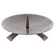 Tripod candle holder with jag 13 cm in matt silver-plated brass s1