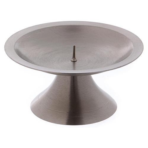Candle holder plate with round base and jag 11 cm 1