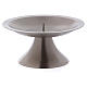 Candle holder plate with round base and jag 11 cm s2