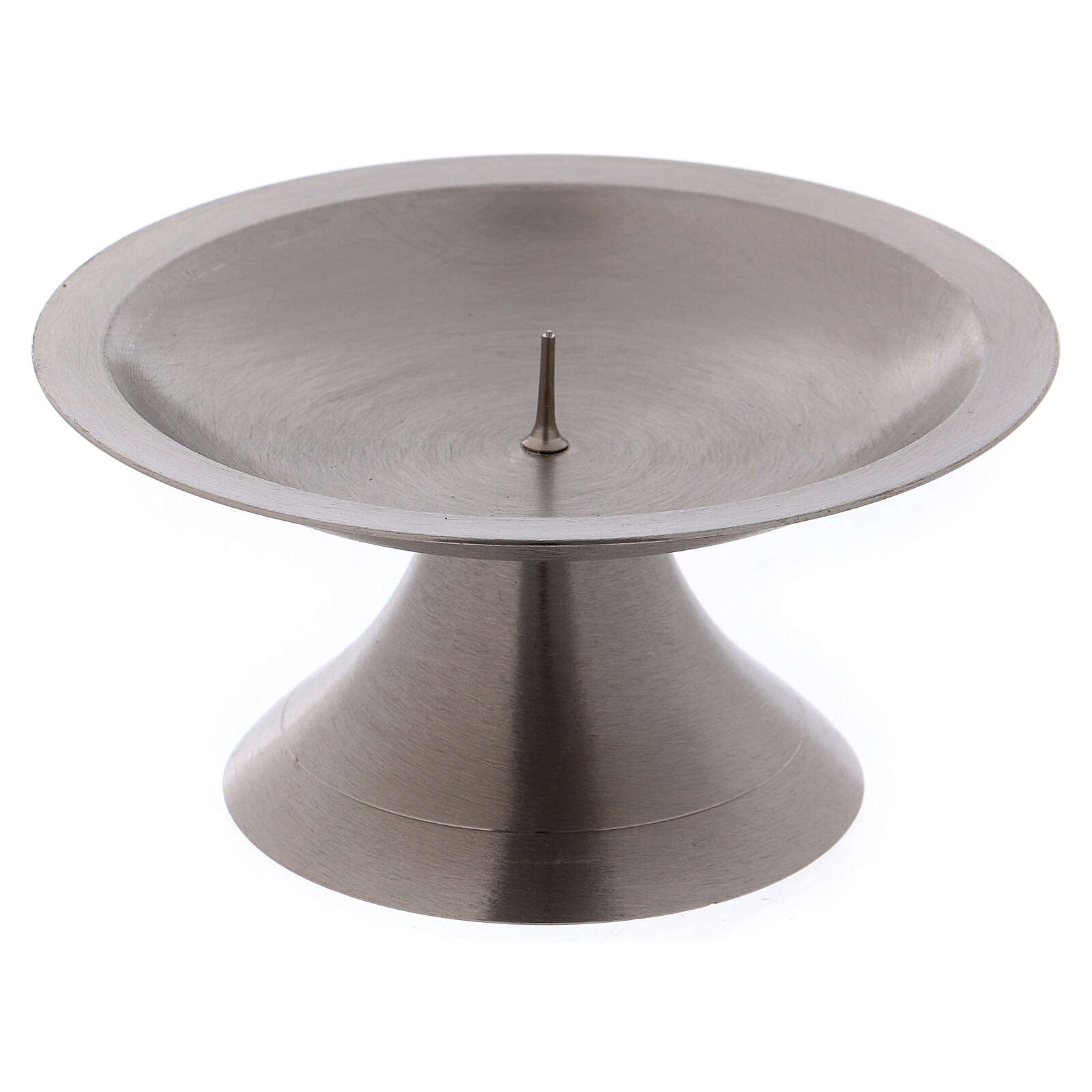 Circular base candle holder with spike 4 1/4 in online sales on