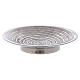 Round candle holder plated with spiral decoration 10 cm s2
