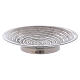 Round spiral decorated candle holder plate 4 in s2