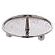 Candle holder in worked silver-plated brass with jag 8 cm s1