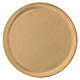 Candle holder plate in gold-plated satinised brass d. 14 cm s1
