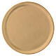 Gold plated candle holder plate satin finish d. 5 1/2 in s1