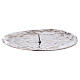 Candle holder plate with spike silver-plated brass s1