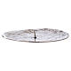 Candle holder plate with spike silver-plated brass s2