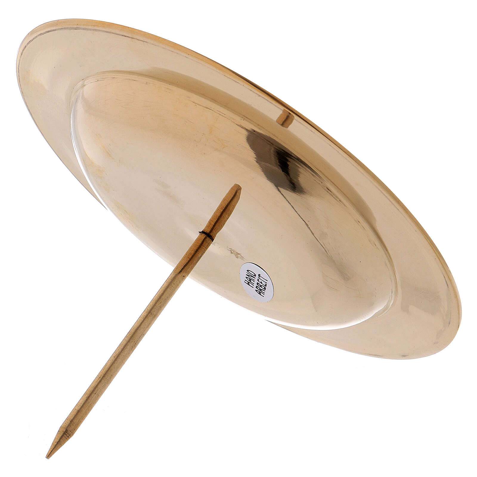 Advent candle holder in gold plated brass with spike online sales on