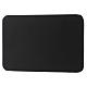 Rectangular candle holder plate in black aluminium s1