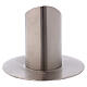Open tubular candlestick in silver-plated brass s3