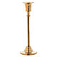Altar candlestick gold plated brass s2