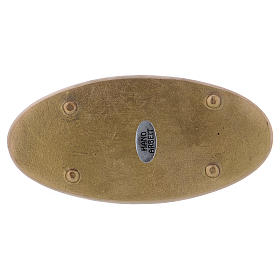 Piattino portacero ovale ottone opaco