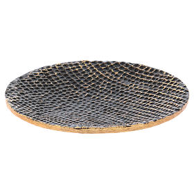Two-tone honeycomb candle holder plate