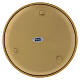 Round candle holder plate in gold-plated brass s2