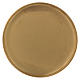 Candle holder plate in matt gold-plated brass 17 cm s1