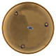 Candle holder plate in matt gold-plated brass 17 cm s3